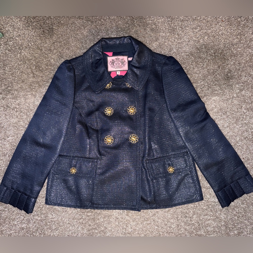 Juicy Couture Navy Pea Coat for Kids
